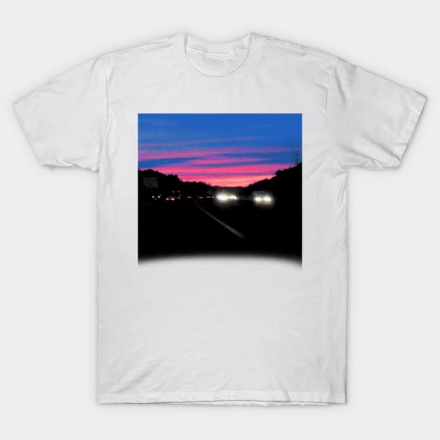 Sky Line Drive T-Shirt by takoto